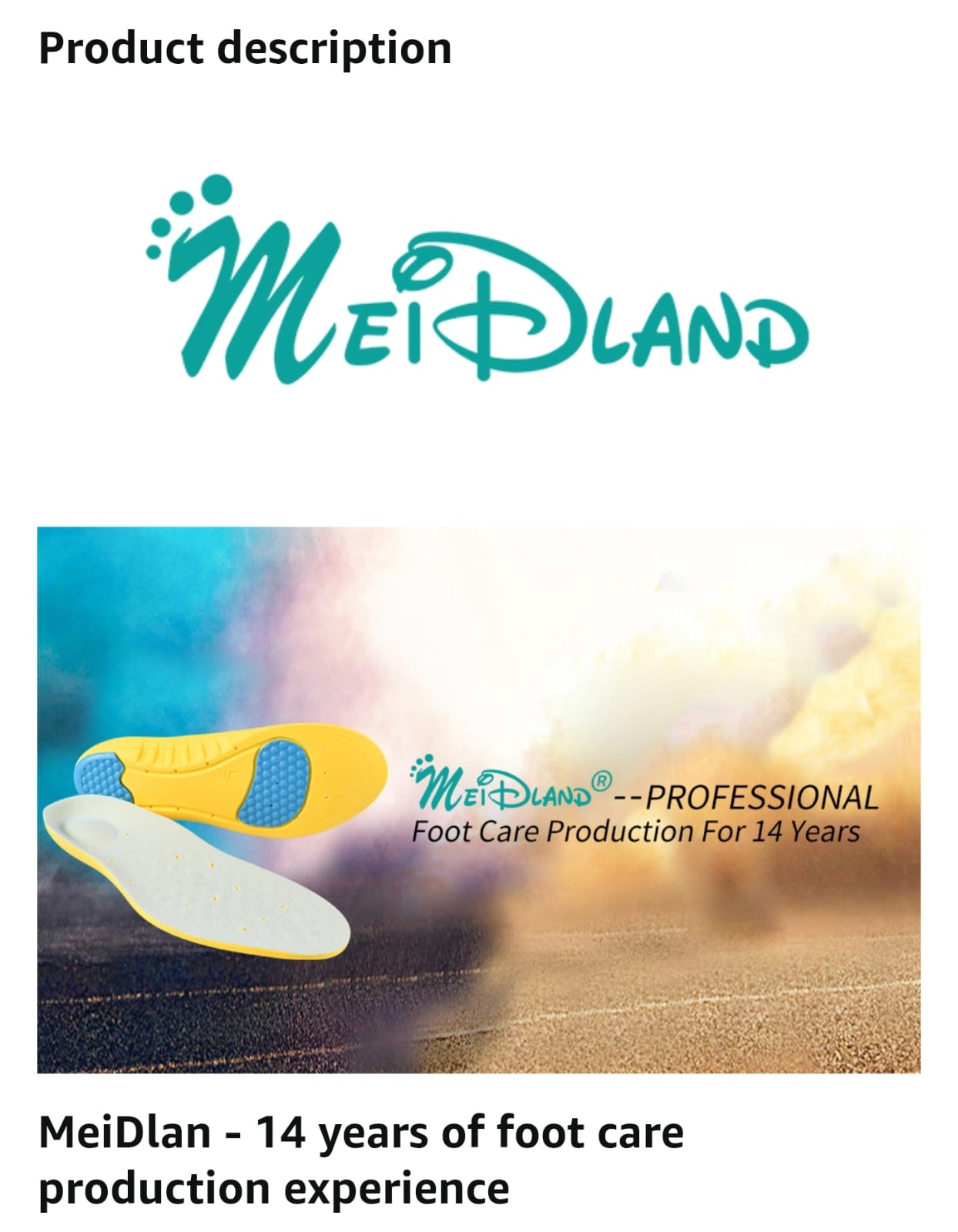 Inner sole medicated brand leftover